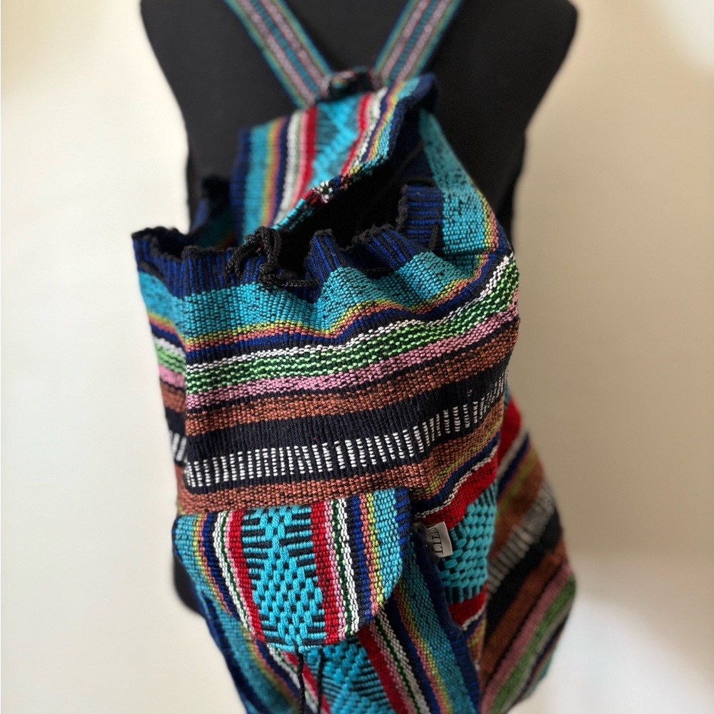 Colorful Striped Backpack - Picture 4 of 8